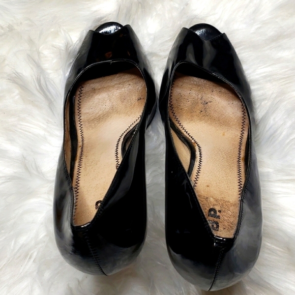 Nordstrom BP Peekaboo Black Patent Peep toe - Picture 9 of 10